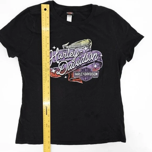 Harley-Davidson Shirt Womens Large Republic Texas Motorcycle Biker 2024 Tee - Picture 3 of 12